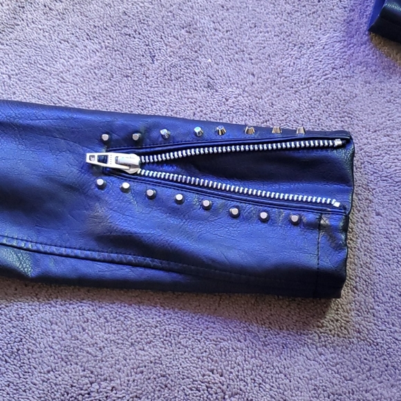 REAL Leather biker jacket - Picture 2 of 4